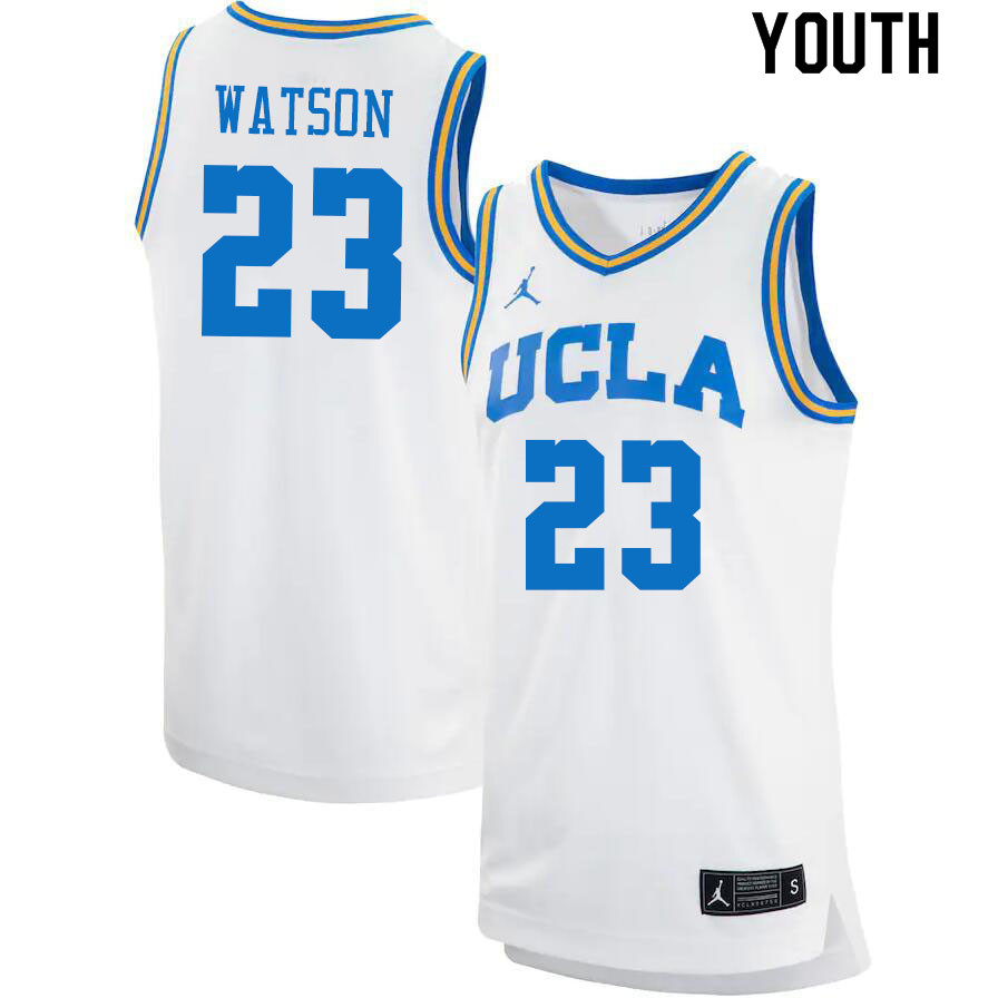 Jordan Brand Youth #23 Peyton Watson UCLA Bruins College Jerseys Sale-White - Click Image to Close